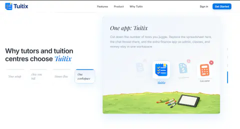 Screenshot of Tuitix Tuition Management System